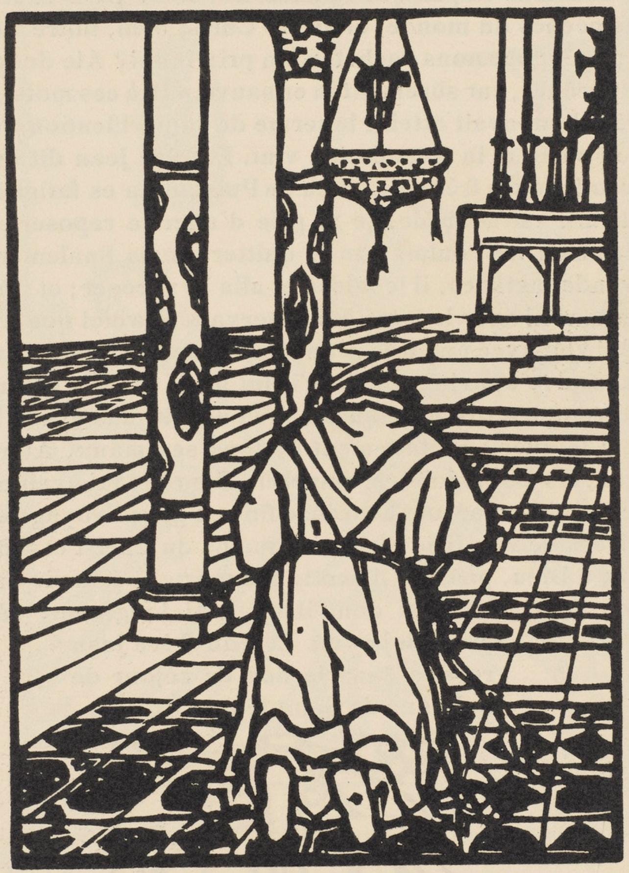 Mile Bernard, Composition (Morane, No. 100), Les Petites Fleurs De St. Franoise, Woodcut