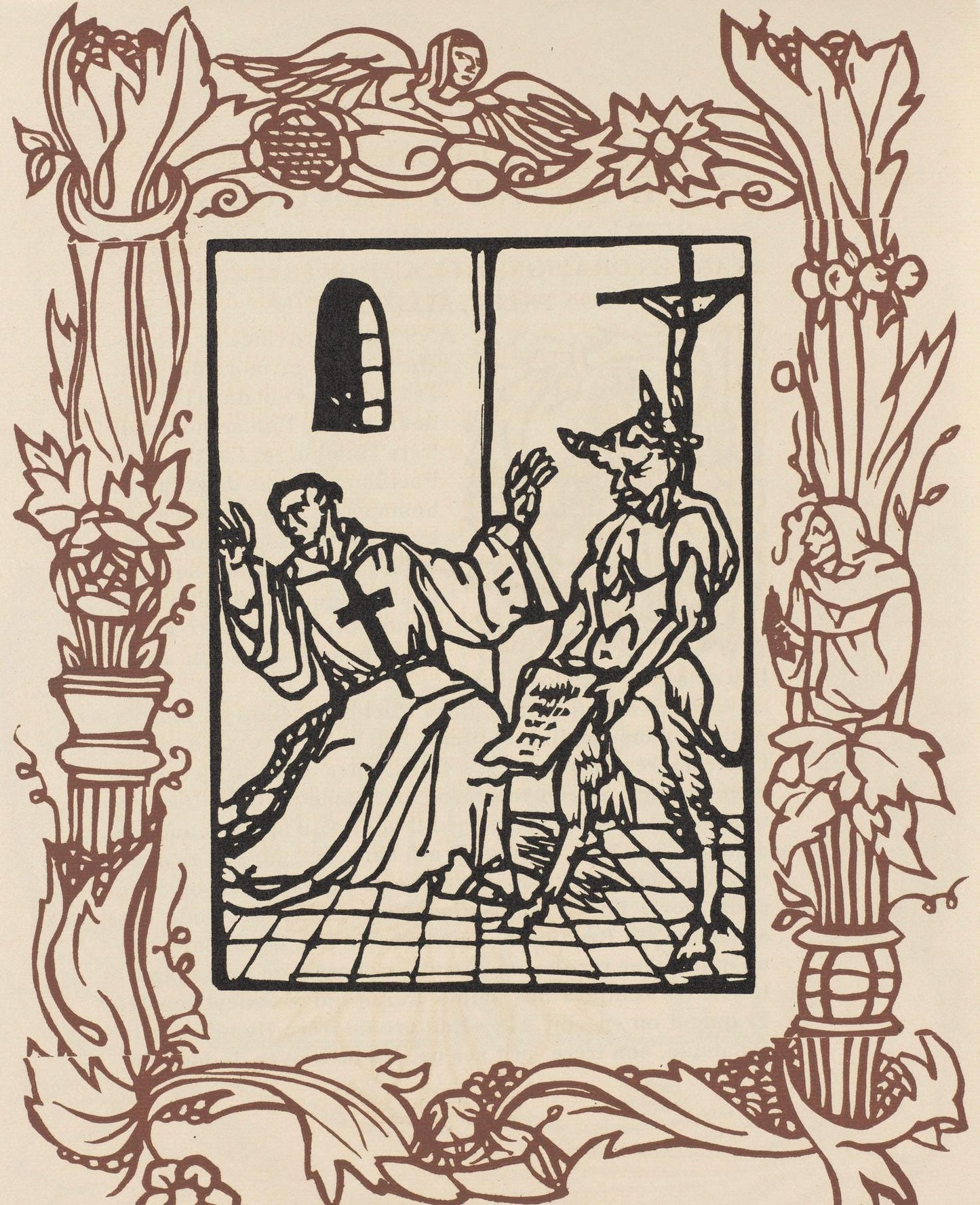 Mile Bernard, Composition (Morane, No. 100), Les Petites Fleurs De St. Franoise, Woodcut