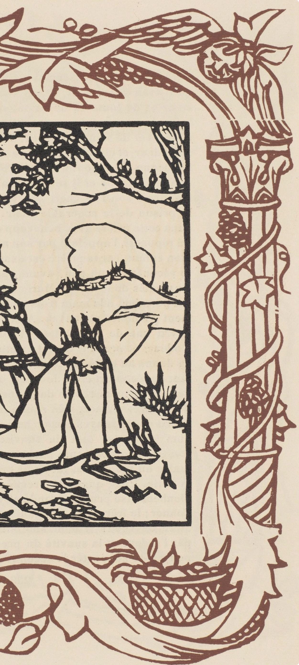 Mile Bernard, Composition (Morane, No. 100), Les Petites Fleurs De St. Franoise, Woodcut