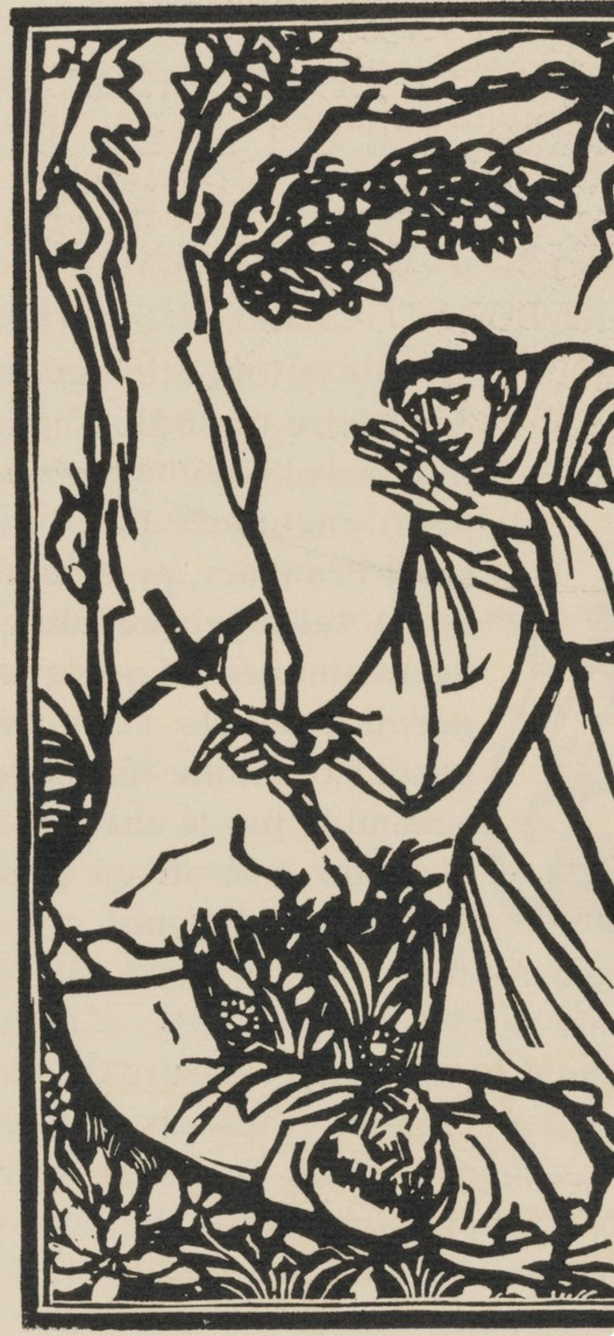 Mile Bernard, Composition (Morane, No. 100), Les Petites Fleurs De St. Franoise, Woodcut