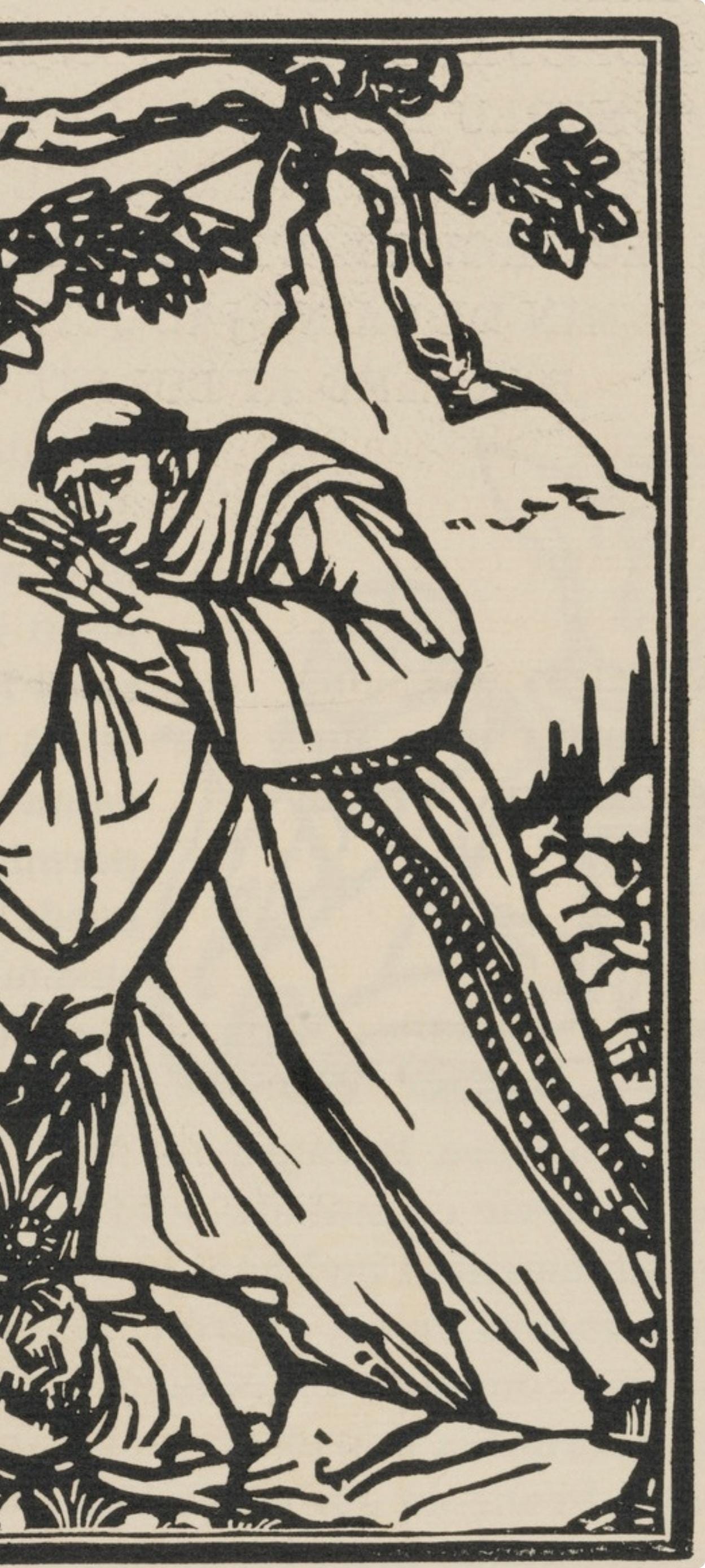 Mile Bernard, Composition (Morane, No. 100), Les Petites Fleurs De St. Franoise, Woodcut