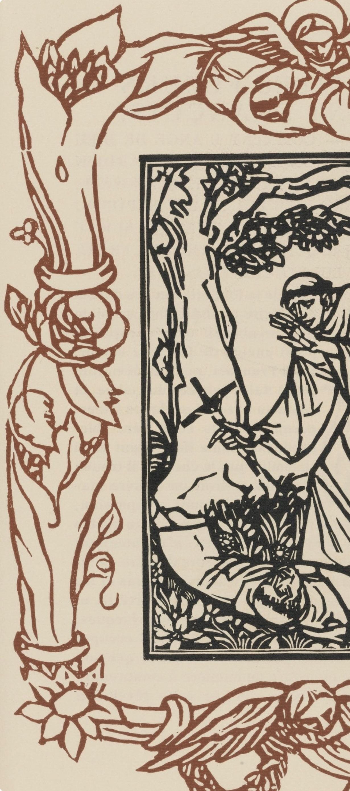 Mile Bernard, Composition (Morane, No. 100), Les Petites Fleurs De St. Franoise, Woodcut
