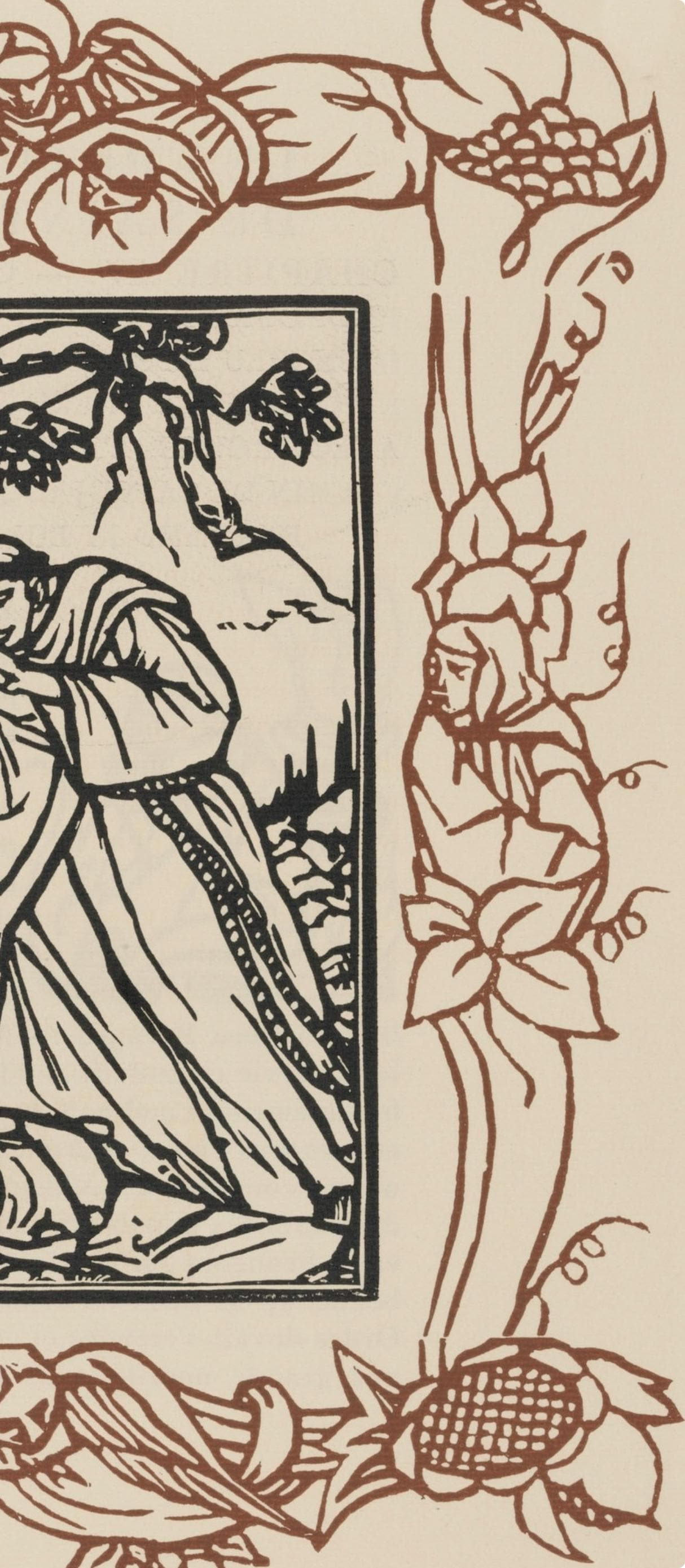 Mile Bernard, Composition (Morane, No. 100), Les Petites Fleurs De St. Franoise, Woodcut