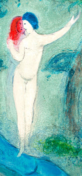 Marc Chagall, Le Baiser De Chlo, Daphnis Et Chlo, Hliogravure