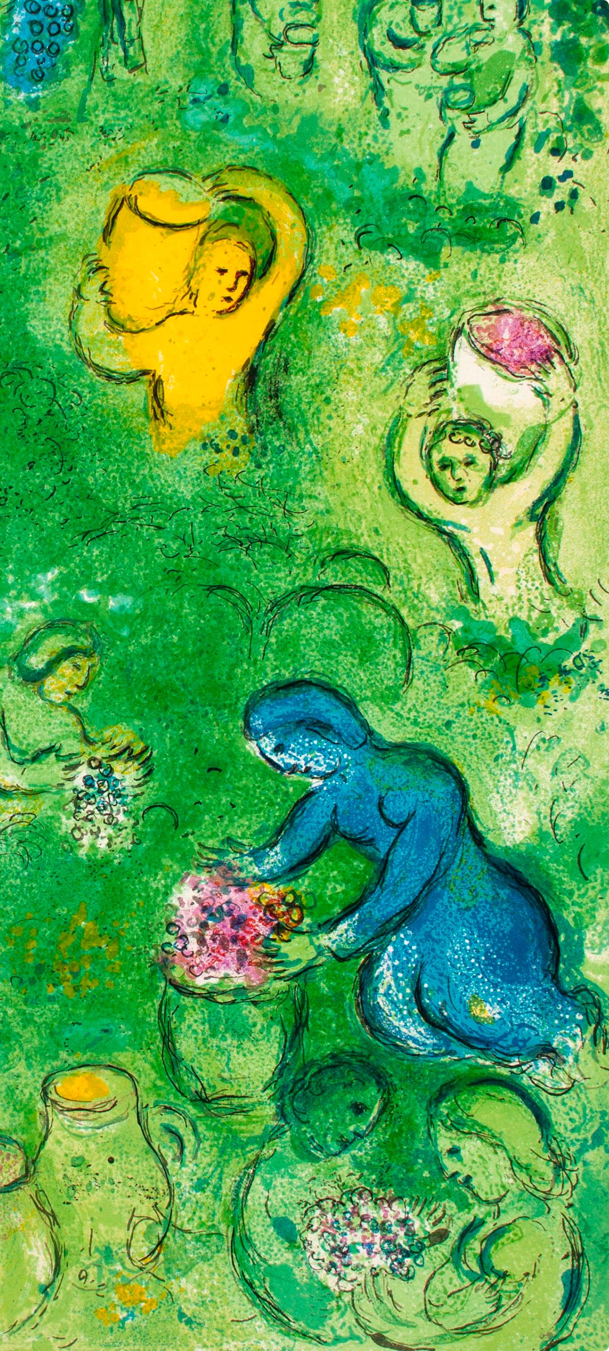 Marc Chagall, Les Vendanges, Daphnis Et Chlo, Hliogravure