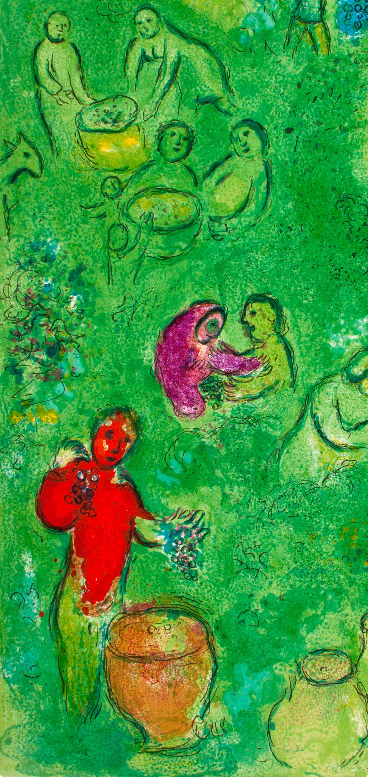 Marc Chagall, Les Vendanges, Daphnis Et Chlo, Hliogravure