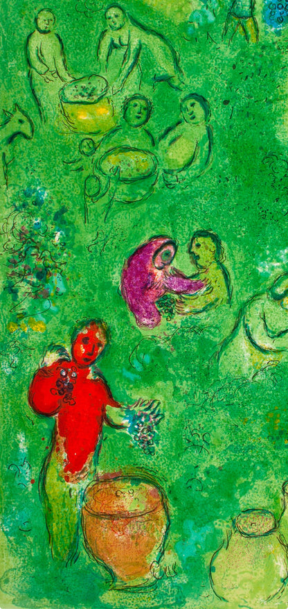 Marc Chagall, Les Vendanges, Daphnis Et Chlo, Hliogravure