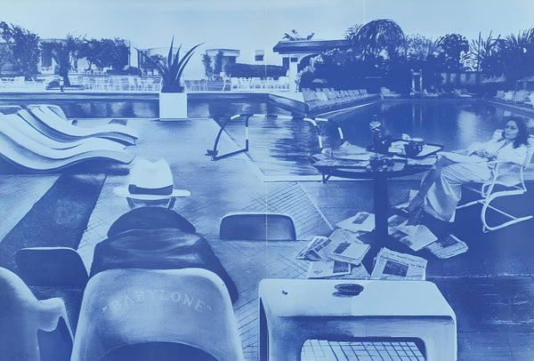 Lithograph - Jacques Monory - Composition - Derrire le miroir