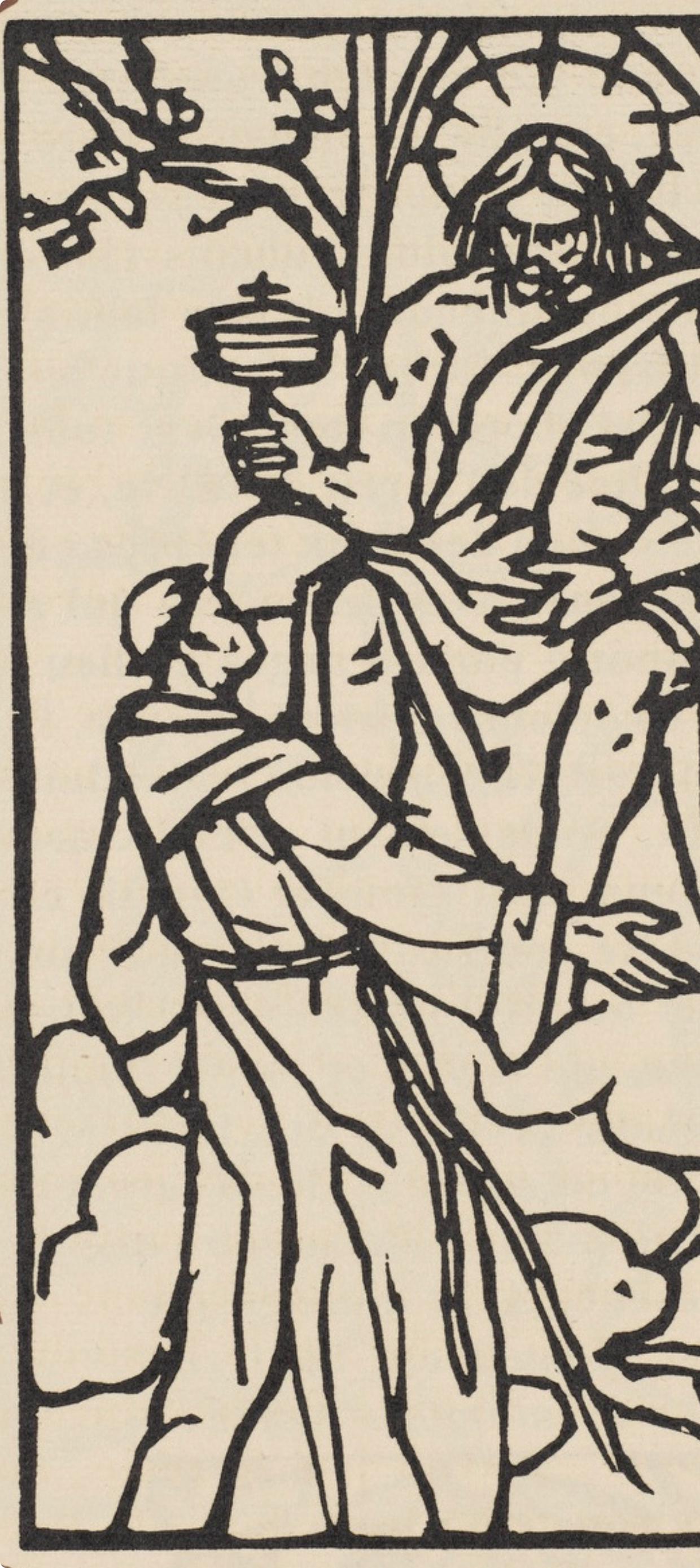 Mile Bernard, Composition (Morane, No. 100), Les Petites Fleurs De St. Franoise, Woodcut