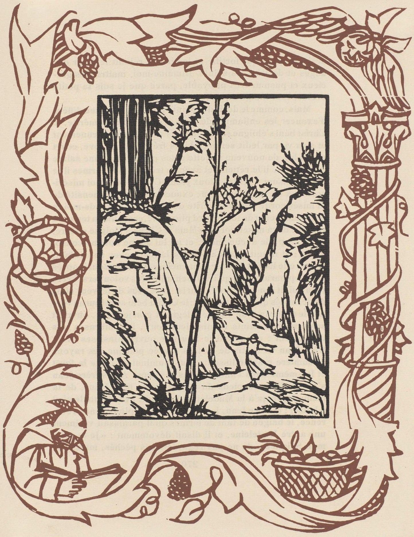 Mile Bernard, Composition (Morane, No. 100), Les Petites Fleurs De St. Franoise, Woodcut