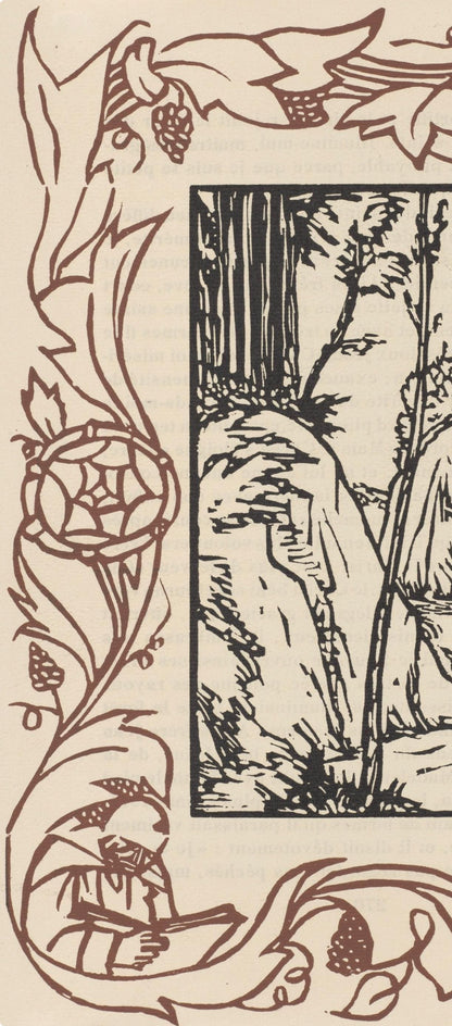 Mile Bernard, Composition (Morane, No. 100), Les Petites Fleurs De St. Franoise, Woodcut