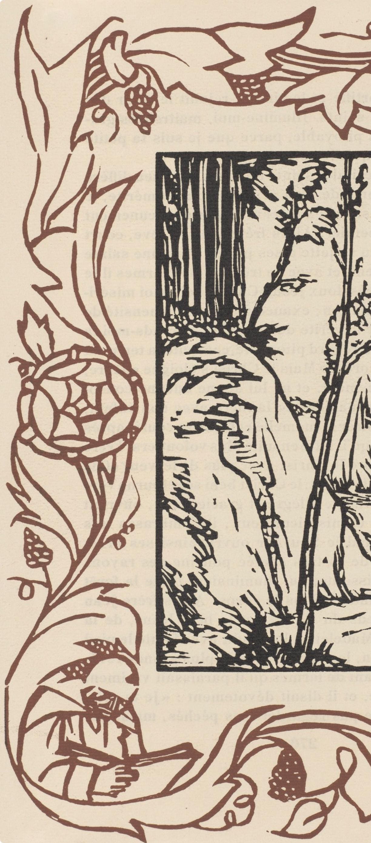 Mile Bernard, Composition (Morane, No. 100), Les Petites Fleurs De St. Franoise, Woodcut