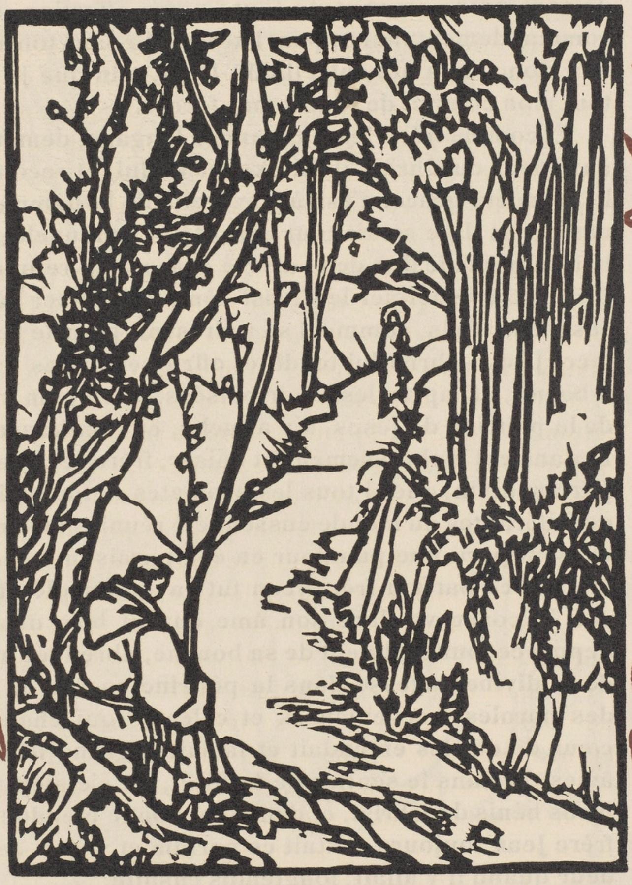Mile Bernard, Composition (Morane, No. 100), Les Petites Fleurs De St. Franoise, Woodcut