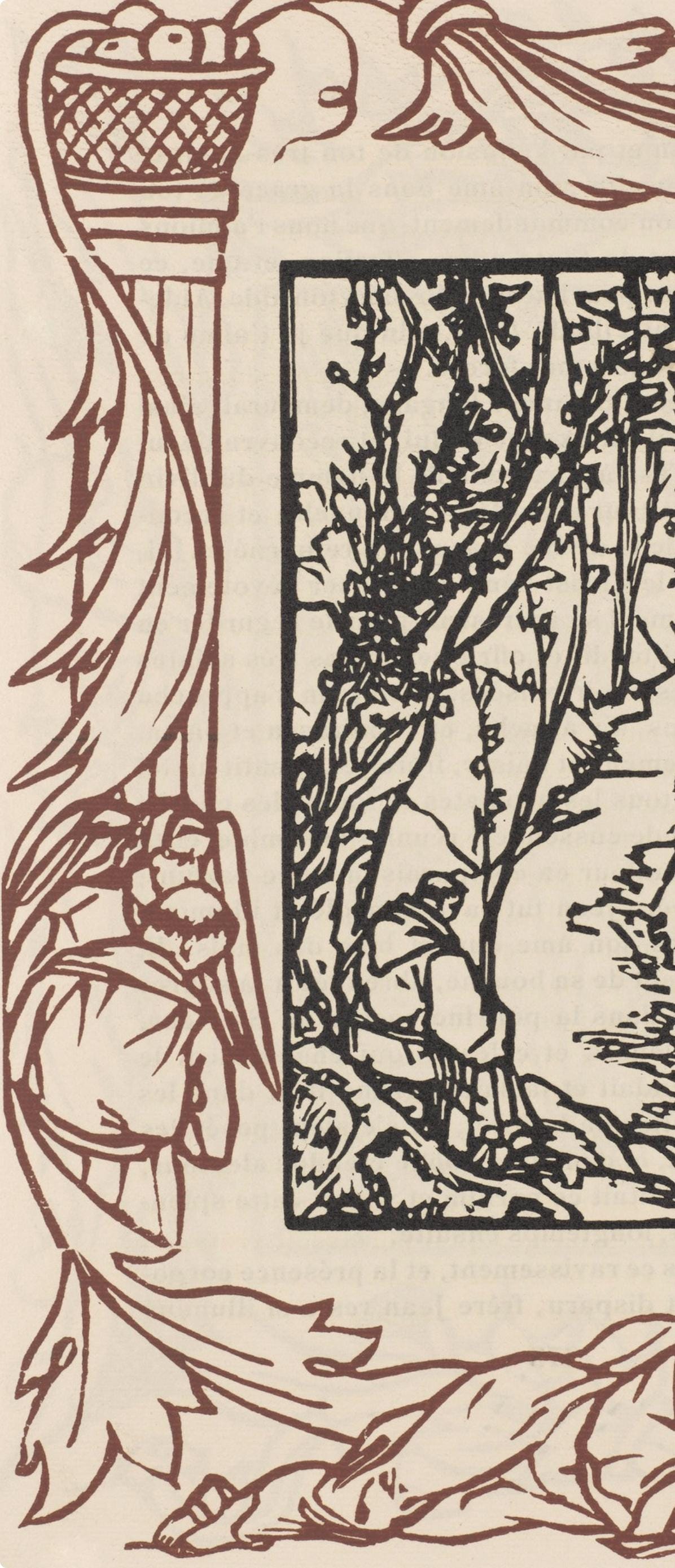 Mile Bernard, Composition (Morane, No. 100), Les Petites Fleurs De St. Franoise, Woodcut