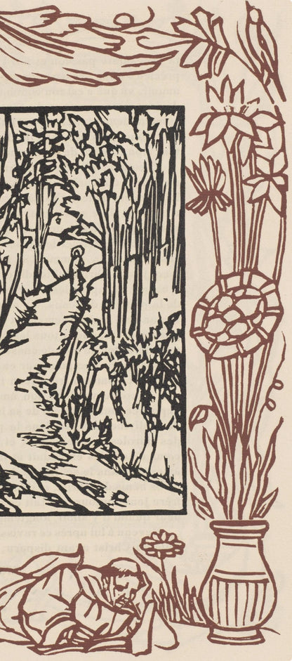 Mile Bernard, Composition (Morane, No. 100), Les Petites Fleurs De St. Franoise, Woodcut