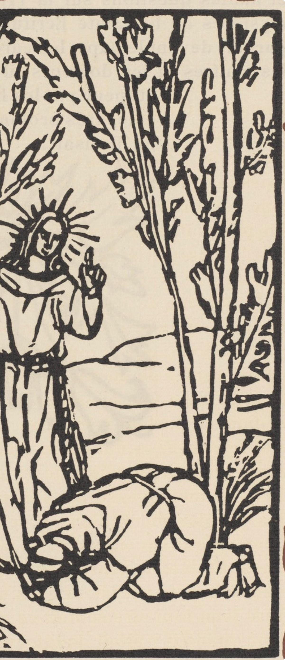 Mile Bernard, Composition (Morane, No. 100), Les Petites Fleurs De St. Franoise, Woodcut
