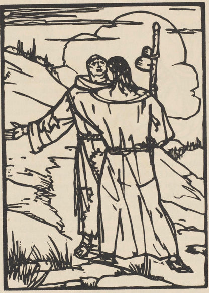 Mile Bernard, Composition (Morane, No. 100), Les Petites Fleurs De St. Franoise, Woodcut