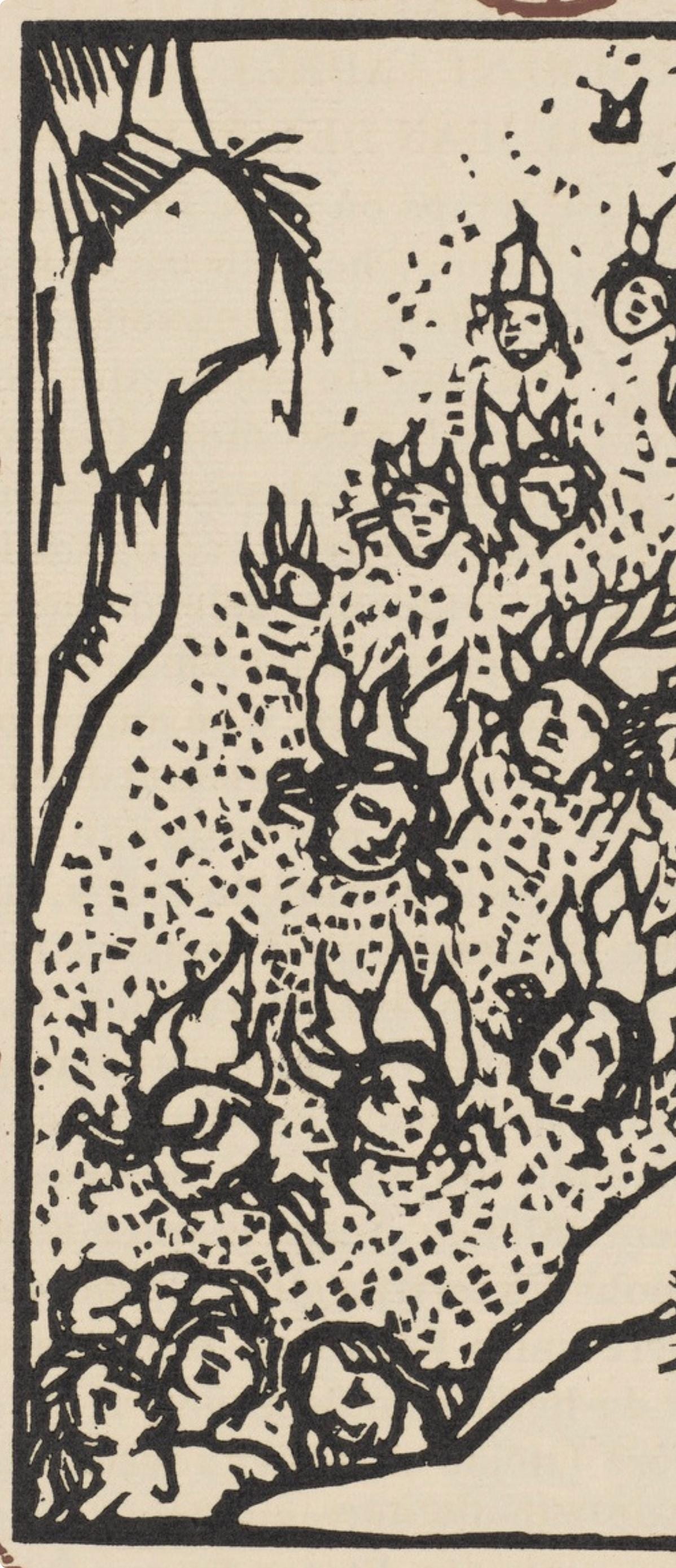 Mile Bernard, Composition (Morane, No. 100), Les Petites Fleurs De St. Franoise, Woodcut