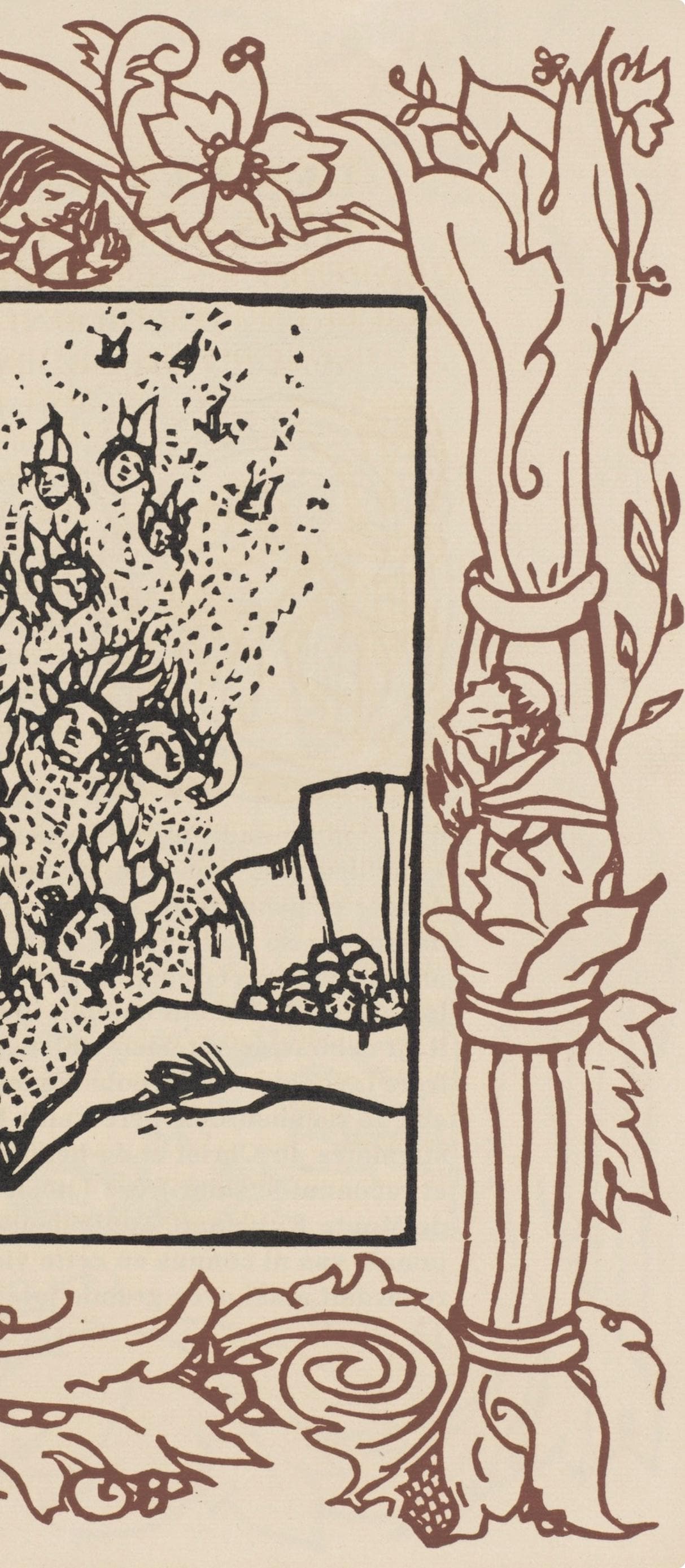 Mile Bernard, Composition (Morane, No. 100), Les Petites Fleurs De St. Franoise, Woodcut