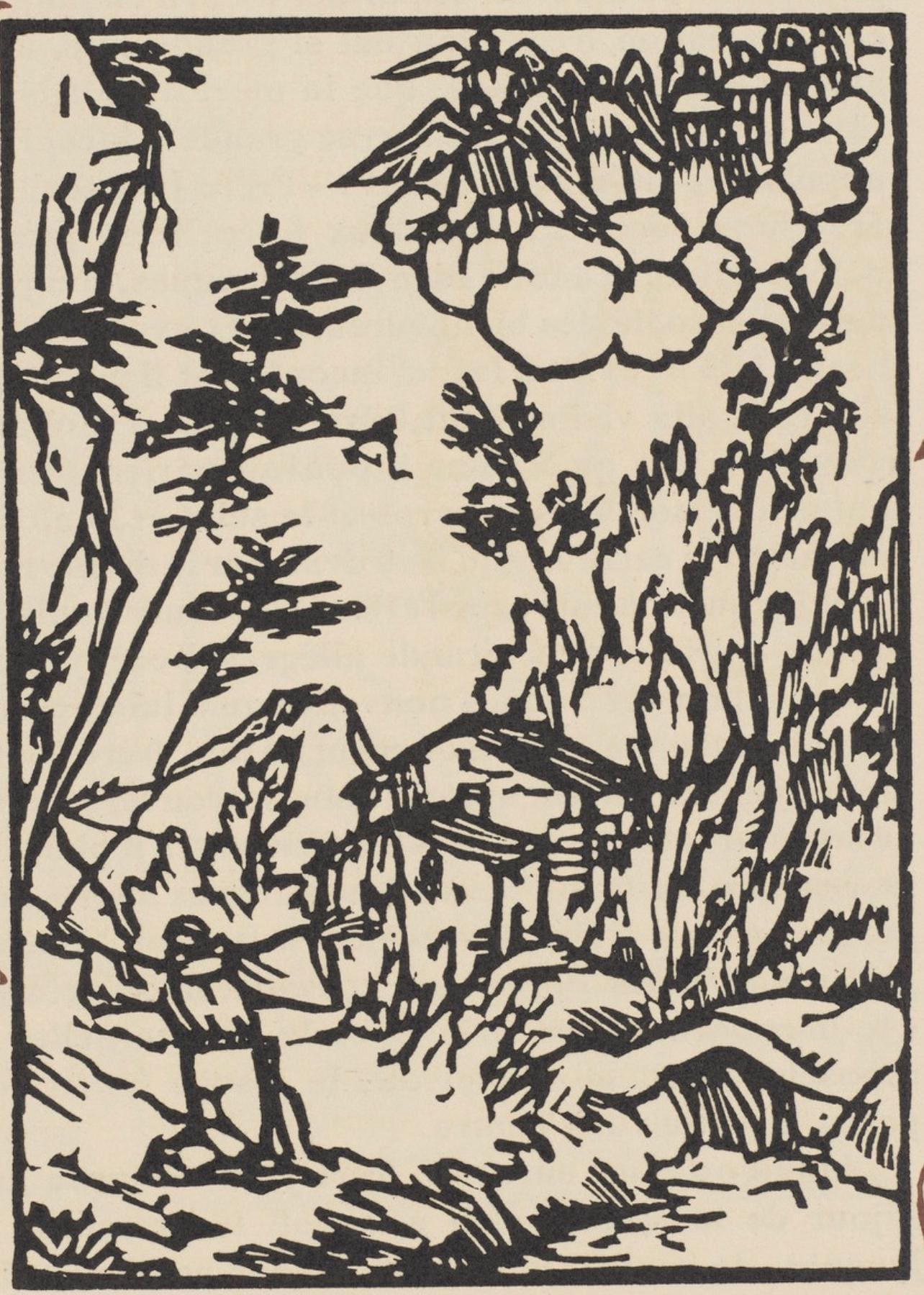 Mile Bernard, Composition (Morane, No. 100), Les Petites Fleurs De St. Franoise, Woodcut