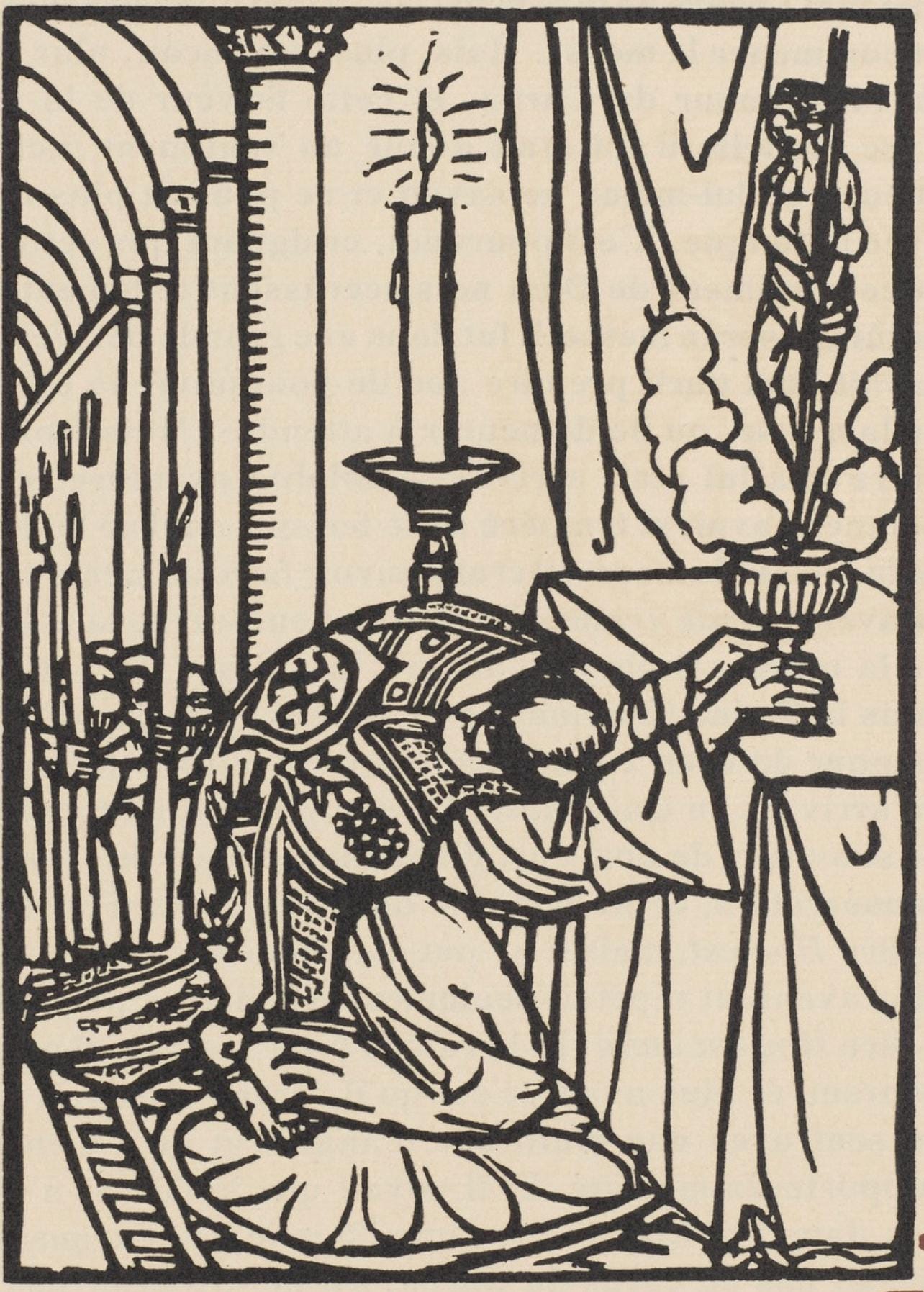 Mile Bernard, Composition (Morane, No. 100), Les Petites Fleurs De St. Franoise, Woodcut