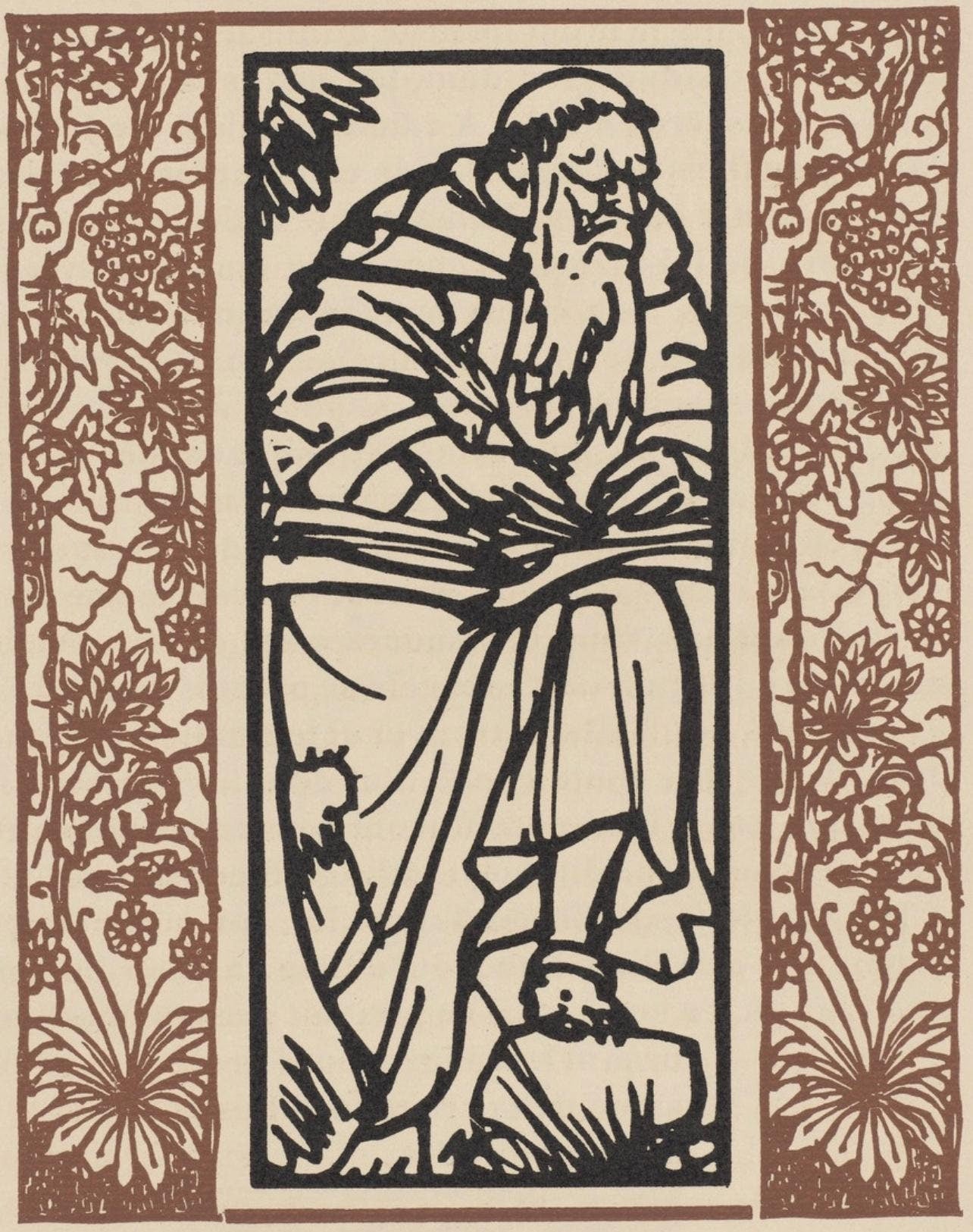 Mile Bernard, Composition (Morane, No. 100), Les Petites Fleurs De St. Franoise, Woodcut