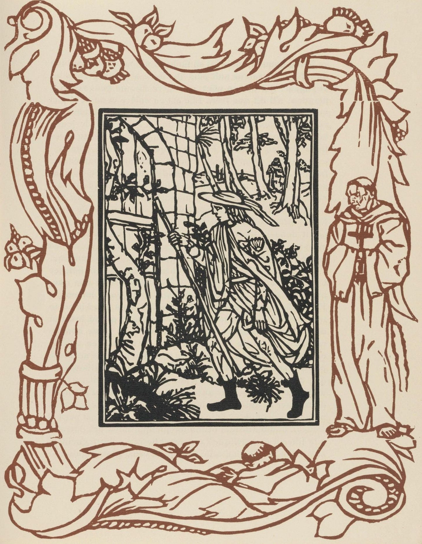Mile Bernard, Composition (Morane, No. 100), Les Petites Fleurs De St. Franoise, Woodcut
