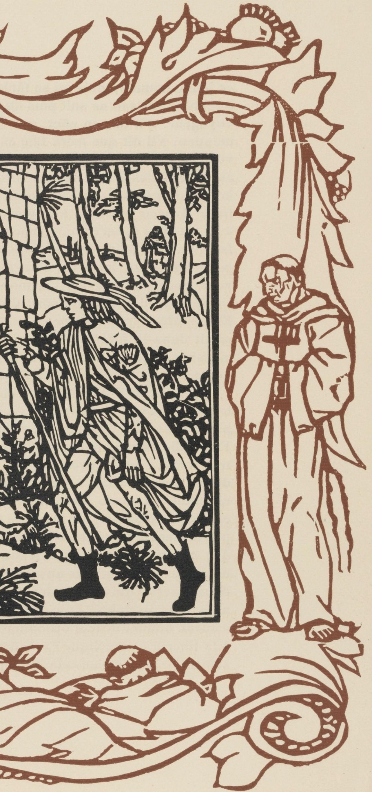 Mile Bernard, Composition (Morane, No. 100), Les Petites Fleurs De St. Franoise, Woodcut