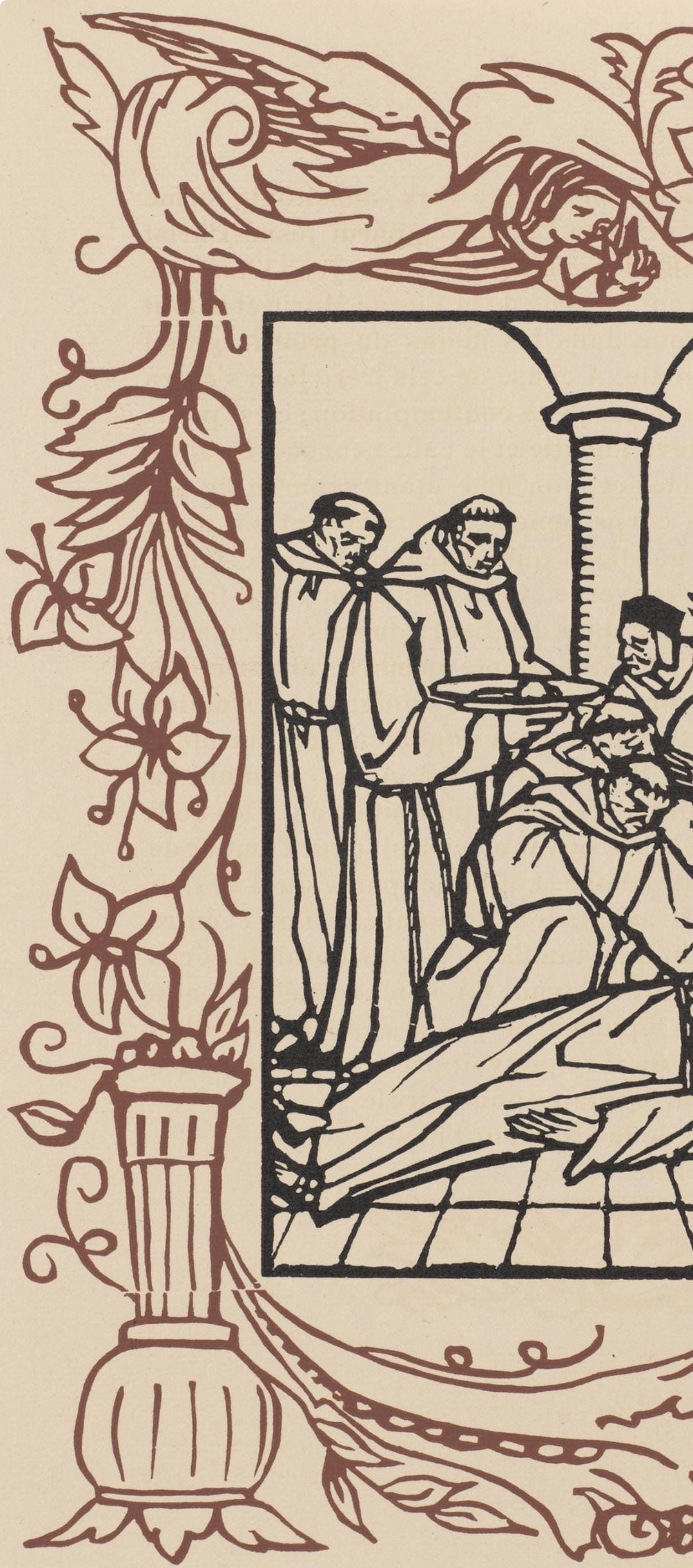 Mile Bernard, Composition (Morane, No. 100), Les Petites Fleurs De St. Franoise, Woodcut