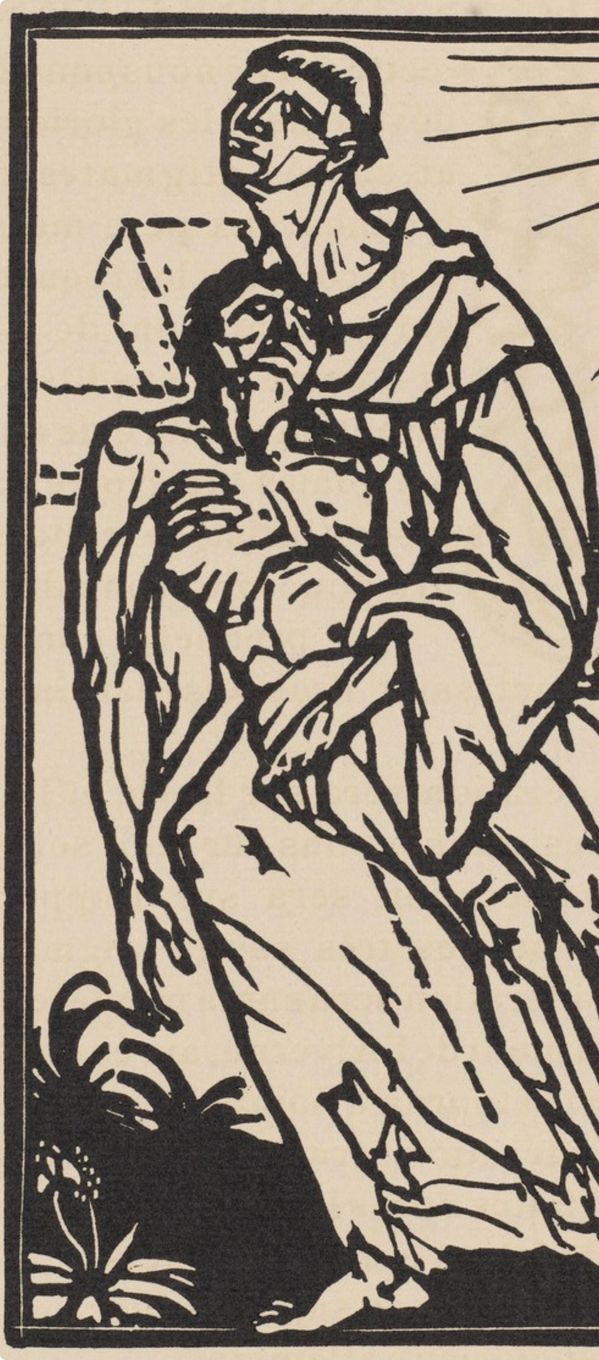 Mile Bernard, Composition (Morane, No. 100), Les Petites Fleurs De St. Franoise, Woodcut