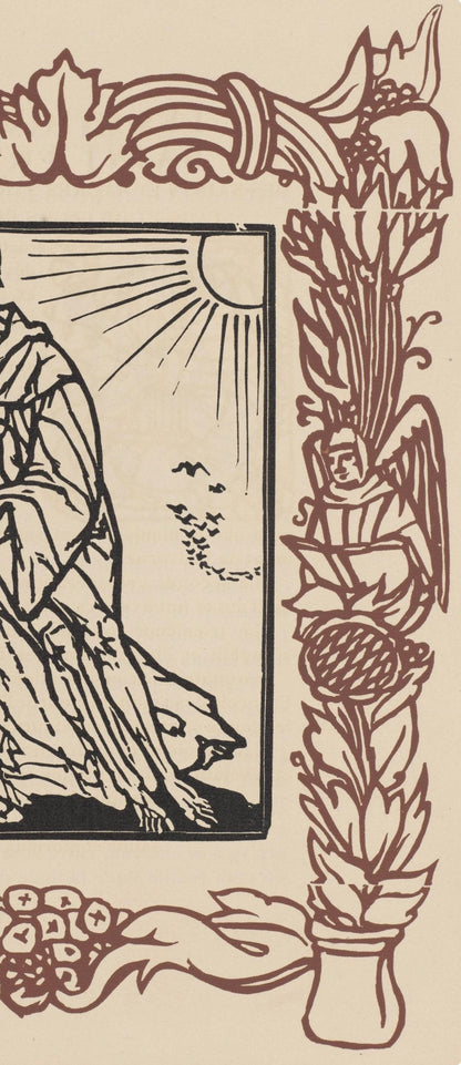 Mile Bernard, Composition (Morane, No. 100), Les Petites Fleurs De St. Franoise, Woodcut