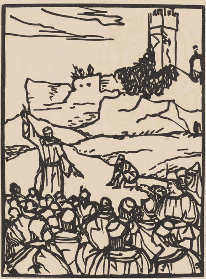 Mile Bernard, Composition (Morane, No. 100), Les Petites Fleurs De St. Franoise, Woodcut