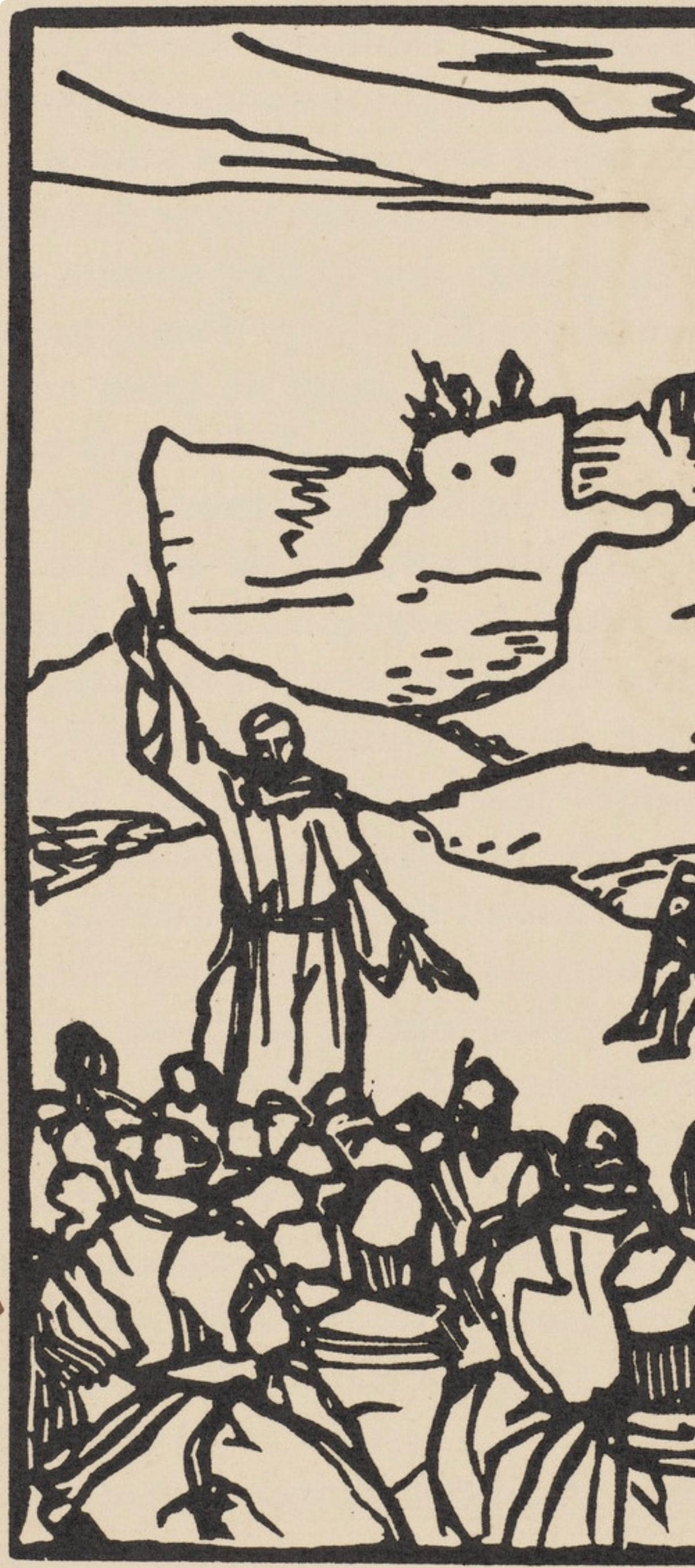 Mile Bernard, Composition (Morane, No. 100), Les Petites Fleurs De St. Franoise, Woodcut