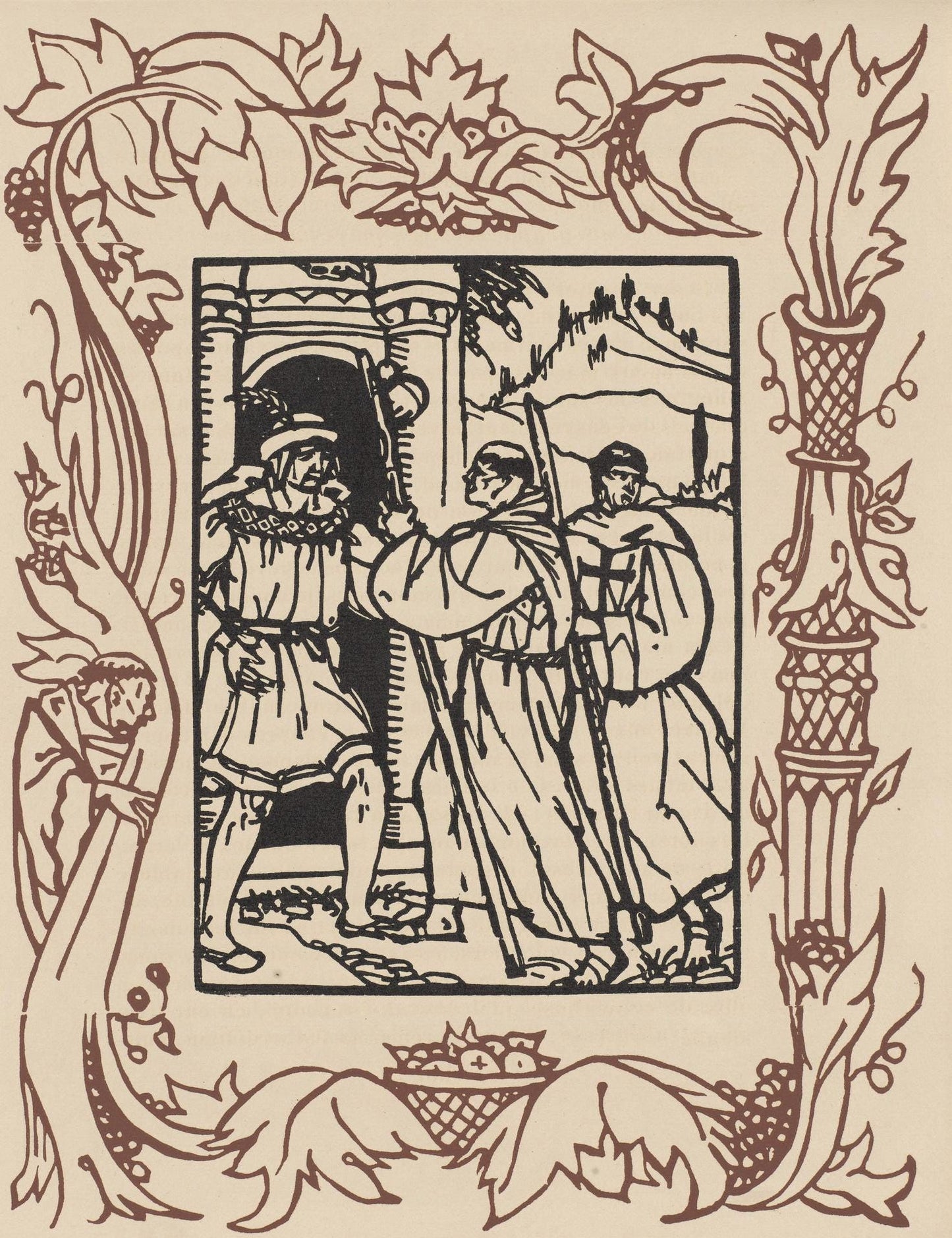 Mile Bernard, Composition (Morane, No. 100), Les Petites Fleurs De St. Franoise, Woodcut