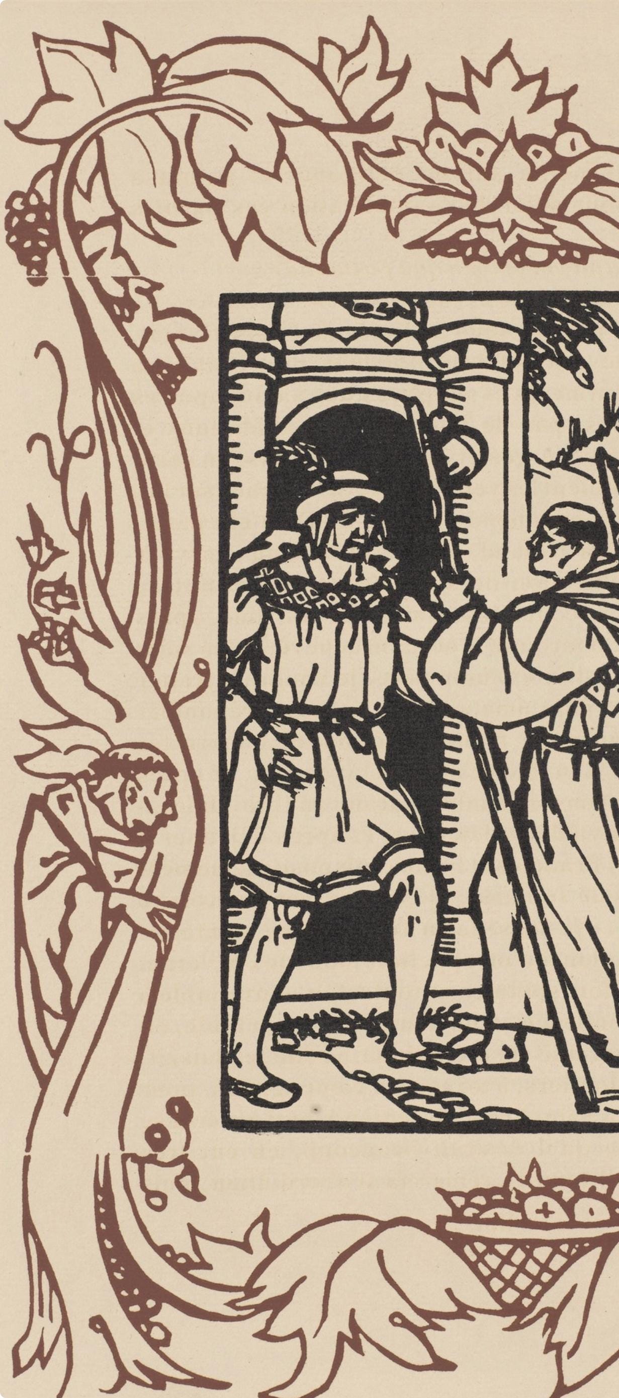 Mile Bernard, Composition (Morane, No. 100), Les Petites Fleurs De St. Franoise, Woodcut