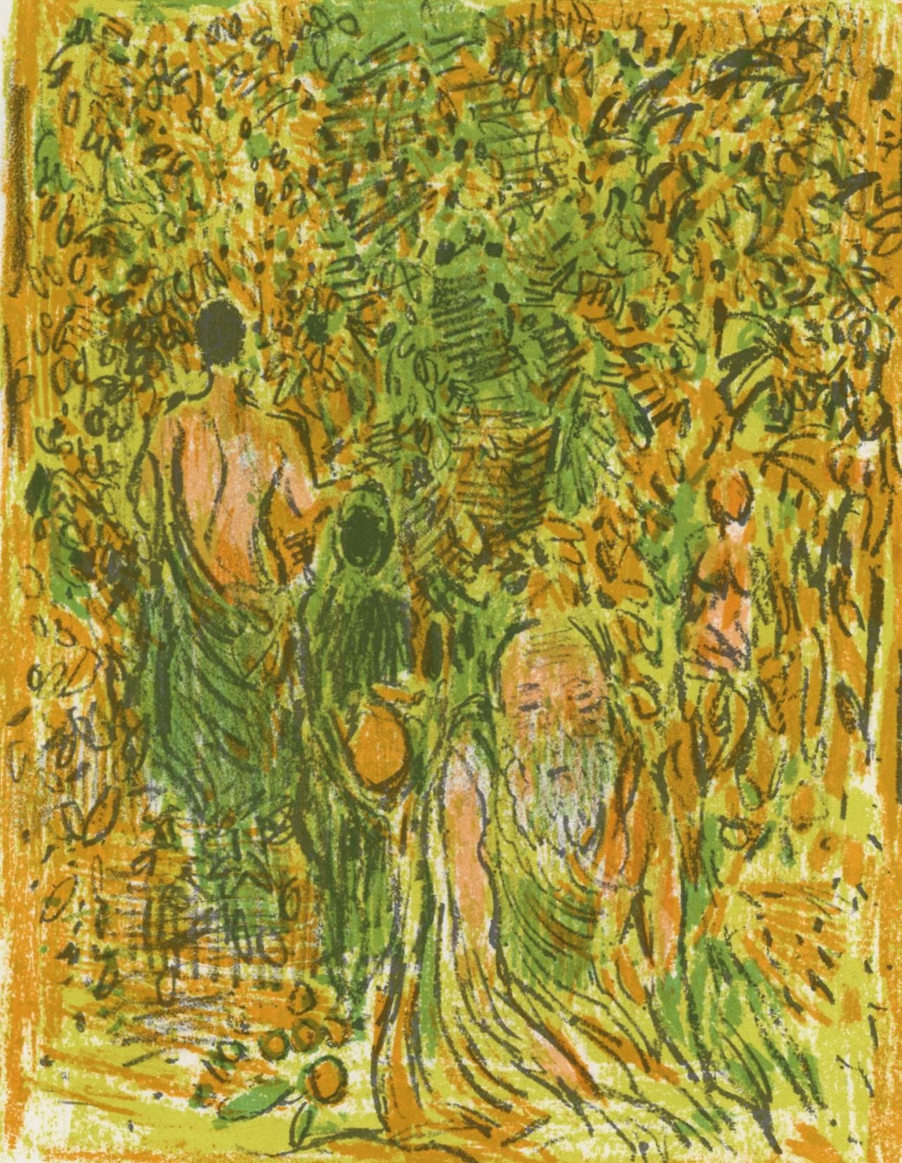 Andr Cottavoz, Composition, L&#39;Odysse, Lithograph