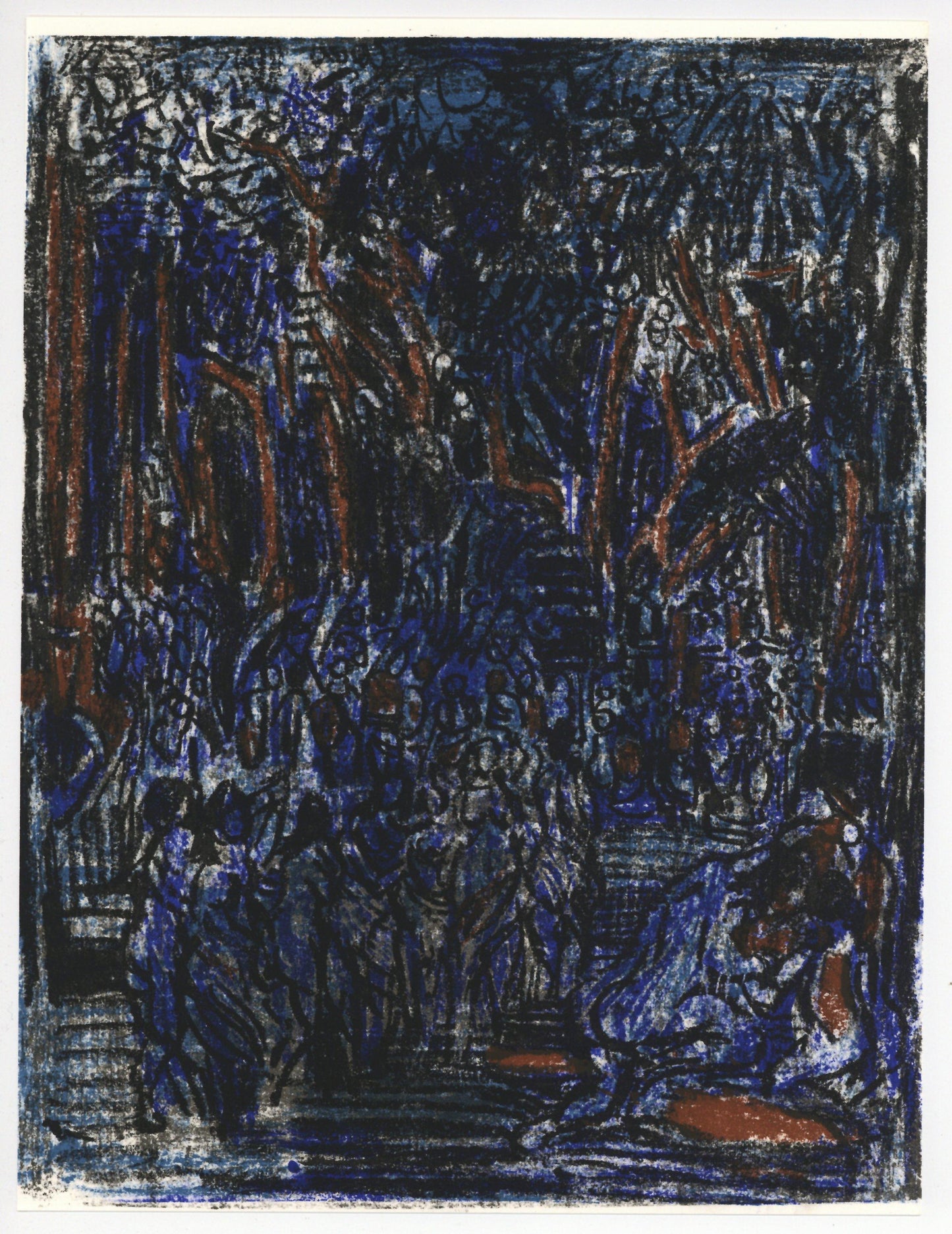 Andr Cottavoz, Composition, L'Odysse, Lithograph