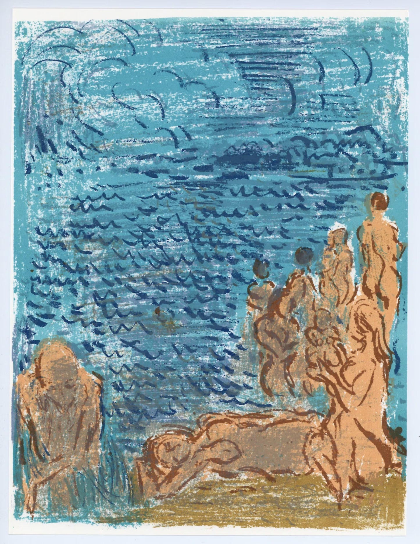 Andr Cottavoz, Composition, L'Odysse, Lithograph