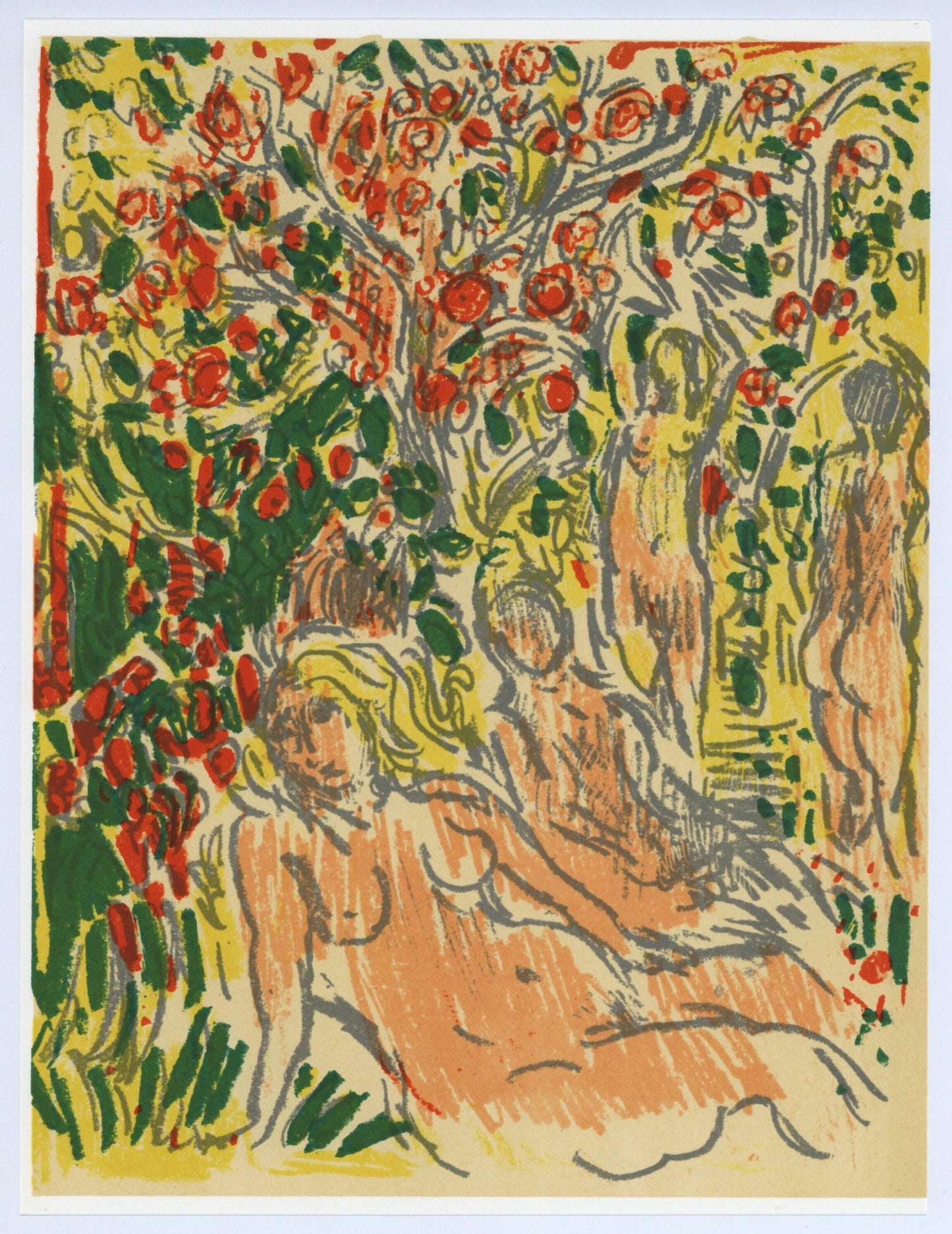 Andr Cottavoz, Composition, L'Odysse, Lithograph