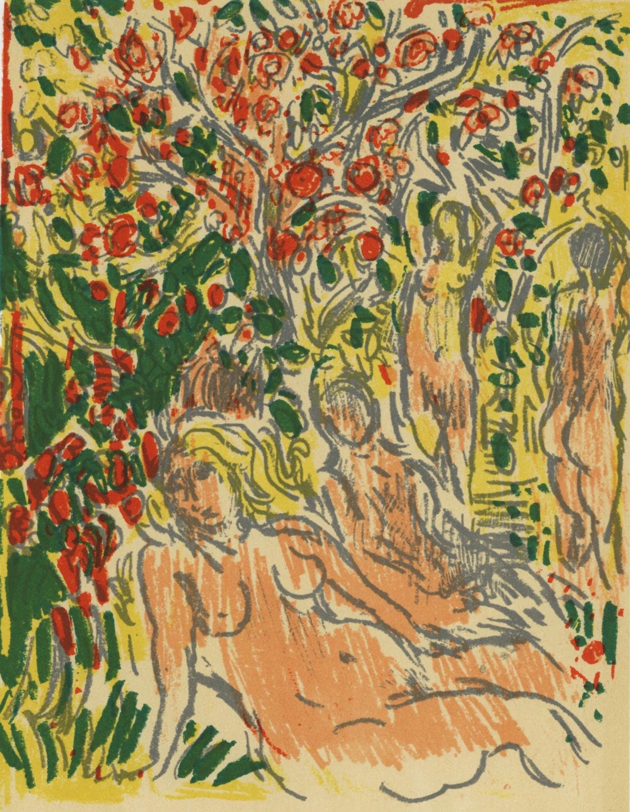 Andr Cottavoz, Composition, L'Odysse, Lithograph