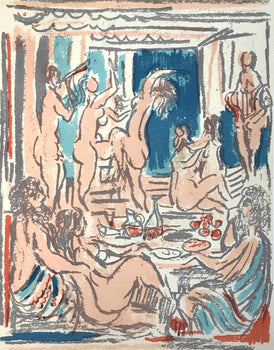 Andr Cottavoz, Composition, L'Odysse, Lithograph