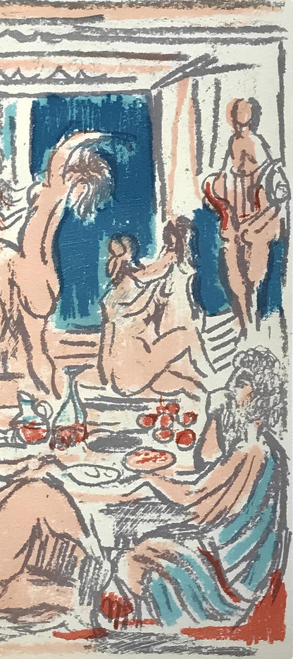 Andr Cottavoz, Composition, L'Odysse, Lithograph