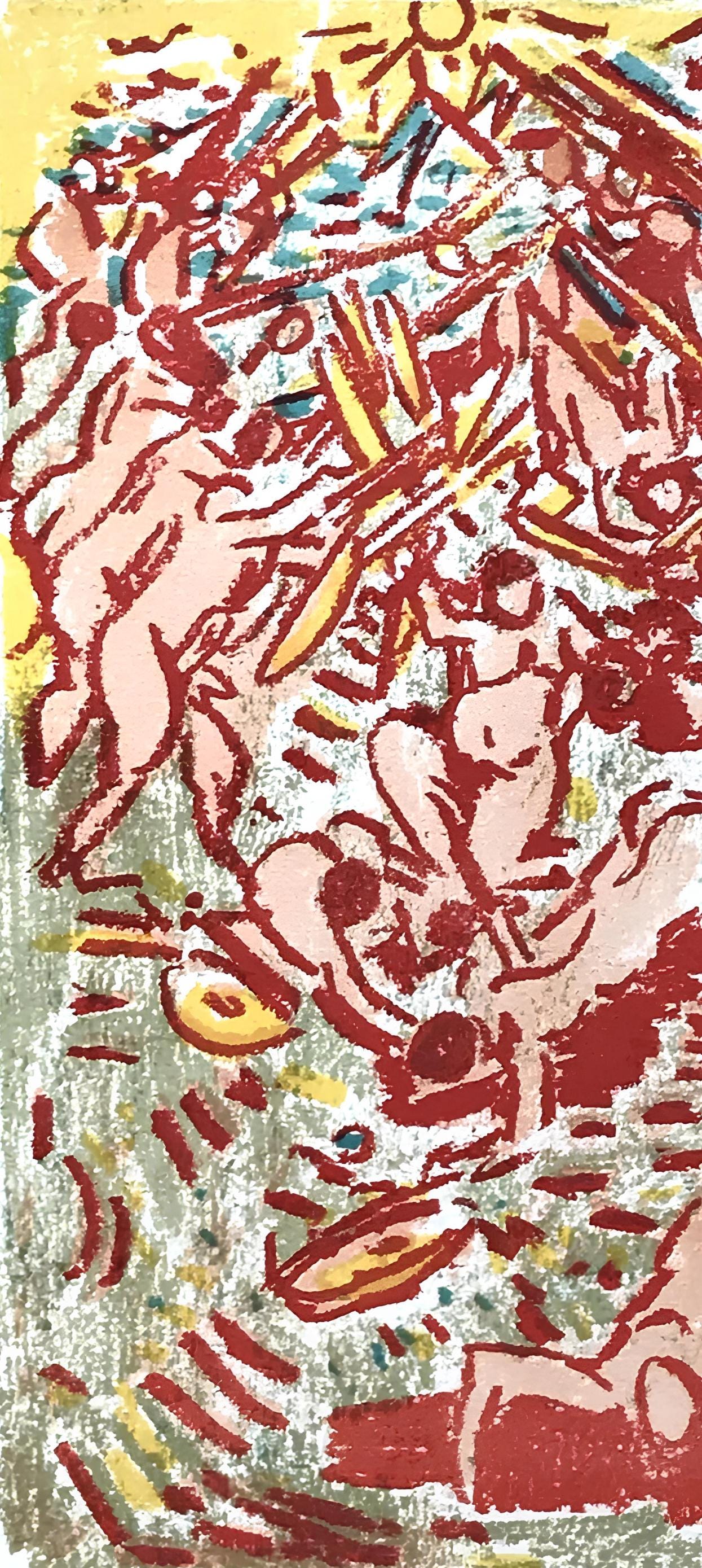 Andr Cottavoz, Composition, L'Odysse, Lithograph