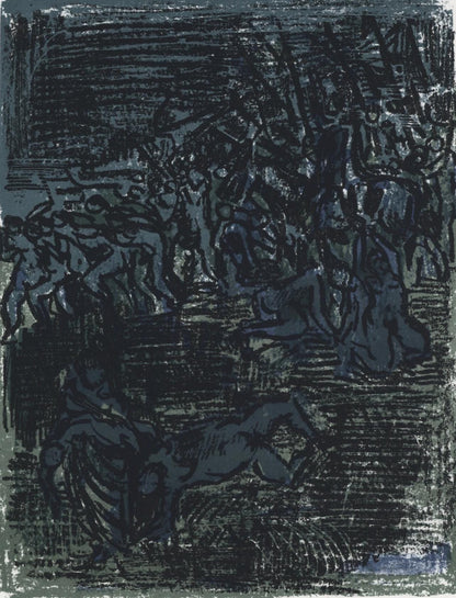 Andr Cottavoz, Composition, L'Odysse, Lithograph