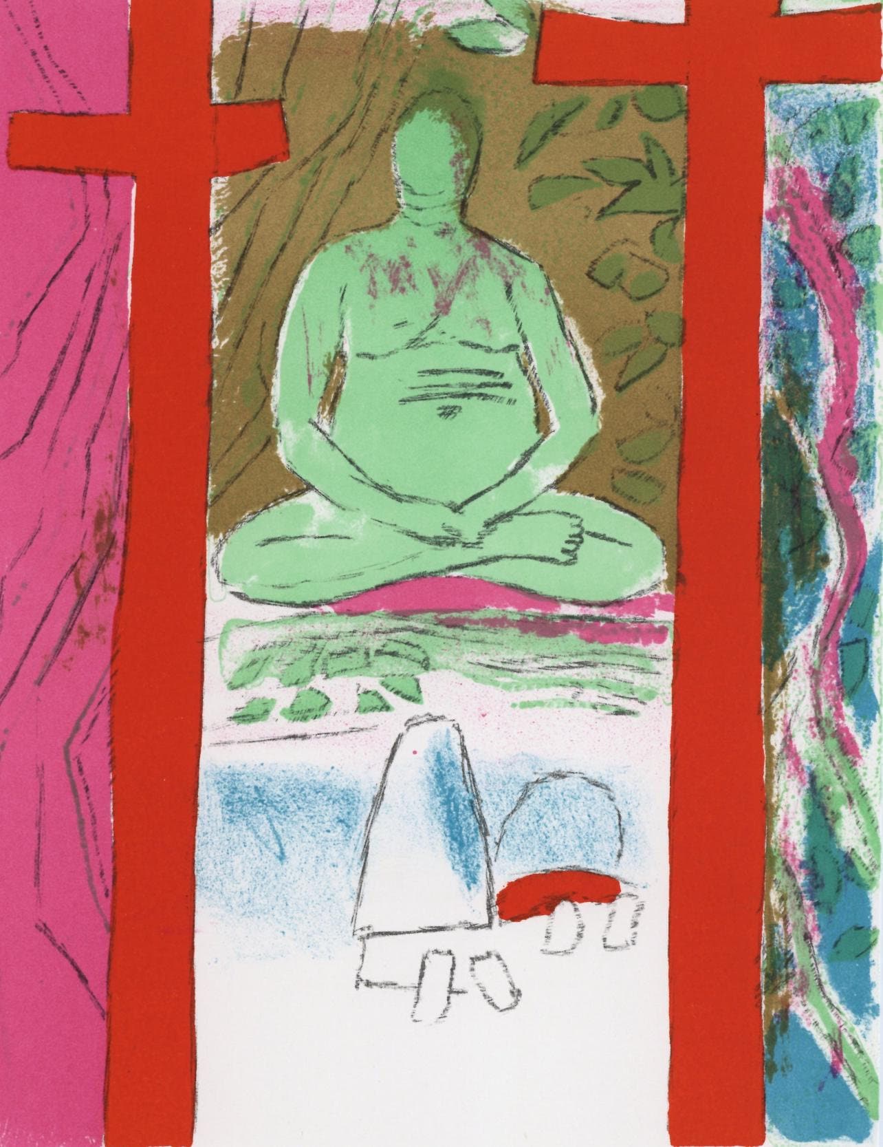 Paul Guiramand, Composition, L'Odysse, Lithograph