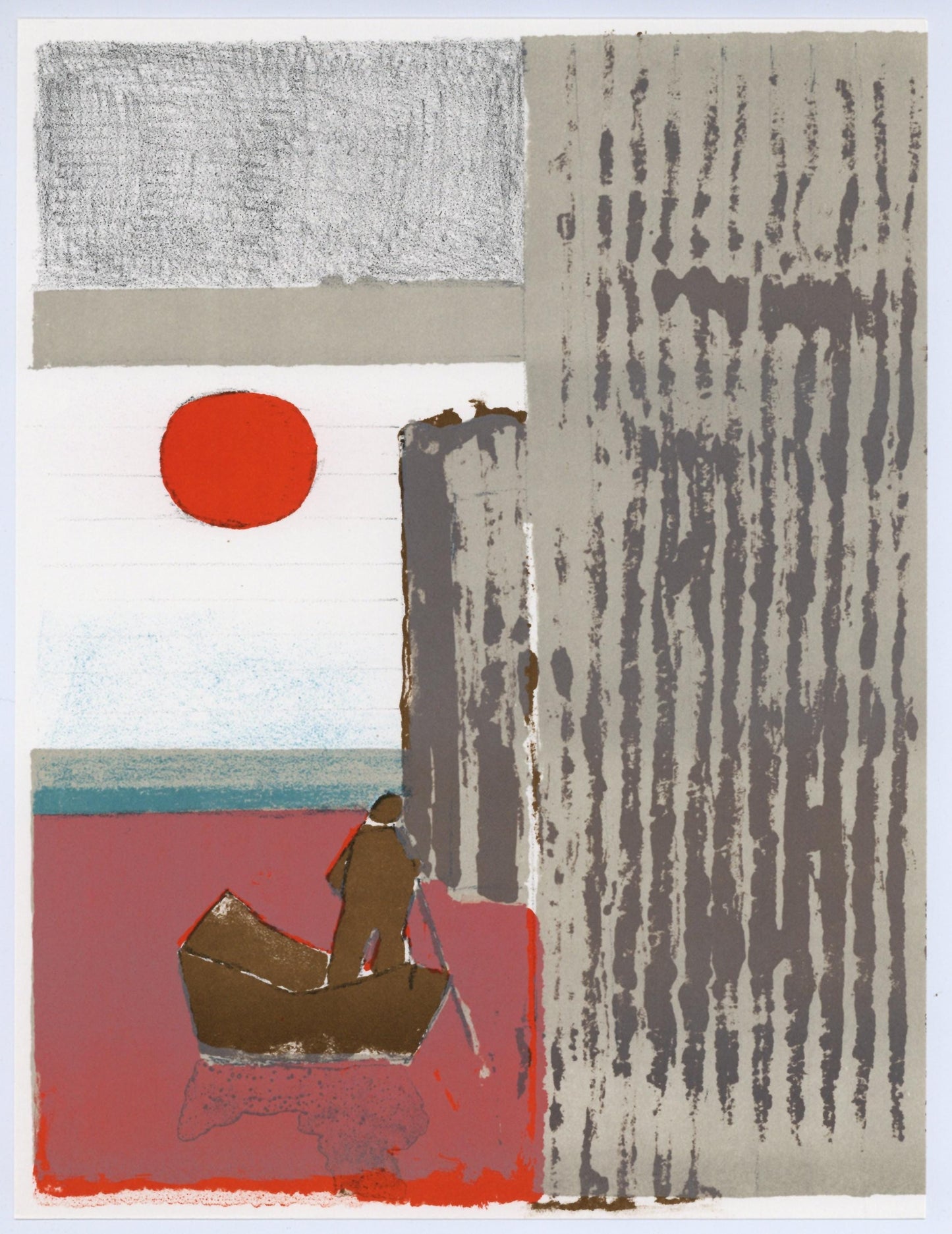 Paul Guiramand, Composition, L'Odysse, Lithograph