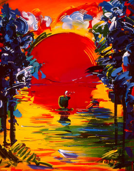 Peter Max, Better World, 2000, Hand Signed, Official Edition Offset Lithograph