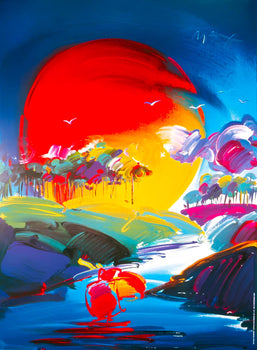 Peter Max, Without Borders, 2000, Hand Signed, Official Edition Offset Lithograph