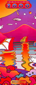 Peter Max, Sailing, 2000, 1999, Hand Signed, Official Edition Offset Lithograph