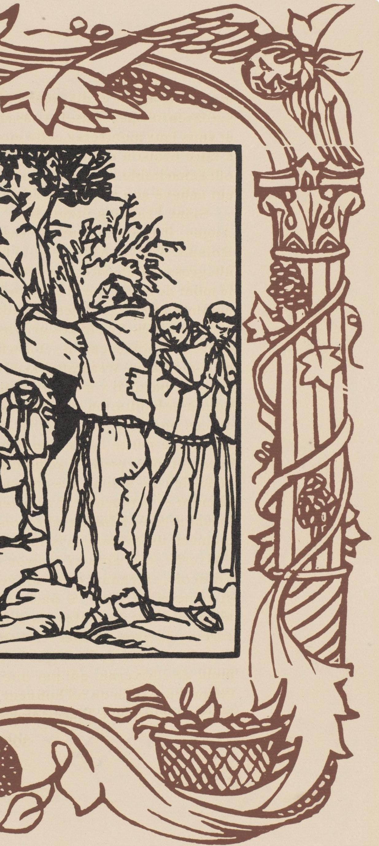 Mile Bernard, Composition (Morane, No. 100), Les Petites Fleurs De St. Franoise, Woodcut